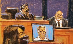 L'ancien majordome de Jeffrey Epstein, Juan Alessi (droite), a témoigné au procès de Ghislaine Maxwell, le 2 décembre 2021.