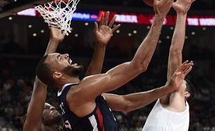 Rudy Gobert face aux Etats-Unis, le 1 septembre 2019.