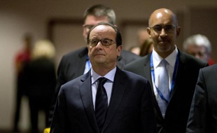 Le président Francois Hollande le 24 octobre 2014 à Bruxelles