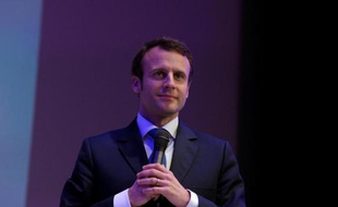 Le ministre de l'Economie Emmanuel Macron à Paris le 13 avril 2015
