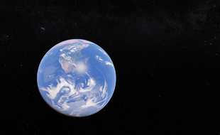 Vue spatiale de la terre