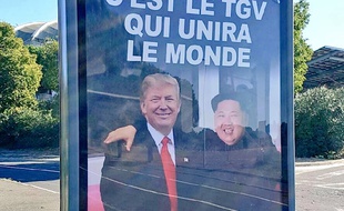 Le photomontage diffusé dans les rues de Béziers.