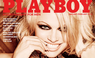Pamela Anderson en Une du numéro de «Playboy» de janvier/février 2016.
