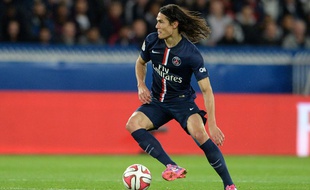 Edinson Cavani contre Monaco le 5 octobre 2014.