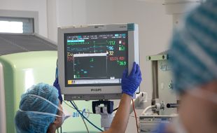 Le service de réanimation de l'hôpital de la Pitié Salpêtrière, le 23 avril 2020 (illustration).