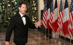 Thomas Pesquet lors du dîner en l'honneur d'Emmanuel et Brigitte Macron à la Maison blanche, le 24 avril 2018.