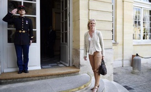 La secrétaire d'Etat aux personnes handicapées Ségolène Neuville, à Matignon, le 10 avril 2014