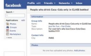 L'interface Facebook