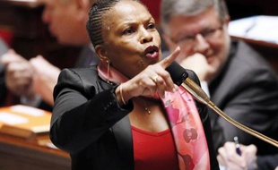 Christiane Taubira à l'Assemblée nationale le 5 février 2014 à Paris