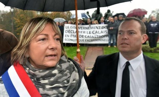 La maire Natacha Bouchart le 21 octobre 2015 à Calais