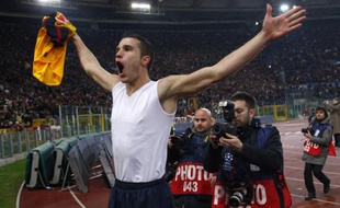 L'attaquant d'Arsenal, Robin Van Persie, le 11 mars 2009 à Rome.