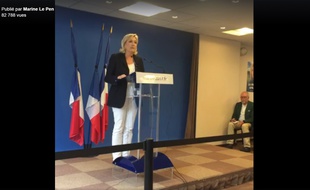 Conférence de presse de Marine Le Pen, le 16 juillet 2016.