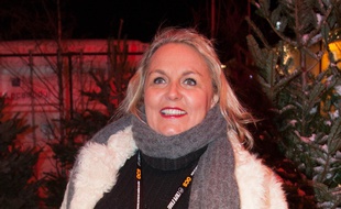 Valérie Damidot, le 14 janvier 2015, à l'Alpe-d'Huez.