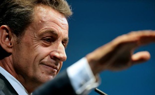 Le président du parti Les Républicains Nicolas Sarkozy à Reims, le 23 septembre 2015.