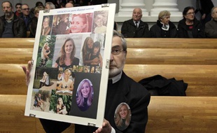 Yves Mougel, le père de Natacha, lors du 1er jour du procès de son meurtrier préumé, Alain Penin aux assises de Douai.