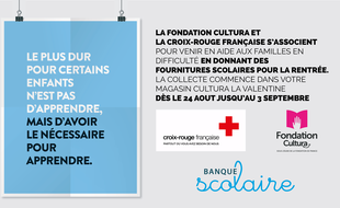 La campagne de publicité pour la banque scolaire.