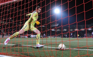Cédric Carrasso, le gardien de but des Girondins de Bordeaux, en septembre 2010.
