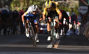 Julian Alaphilippe a terminé 2e de l'édition 2020 de Mian San Remo, derrière Wout Van Aert.