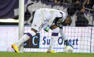 Ali Ahamada lors du match entre Toulouse et Rennes le 26 octobre 2013.