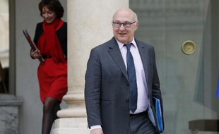 Le ministre français des Finances Michel Sapin, le 19 mars 2015 à l'Elysée à Paris