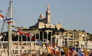 La basilique de Notre-Dame de la Garde à Marseille.