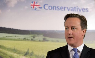 Le Premier ministre britannique David Cameron le 2 janvier 2015 à Halifax
