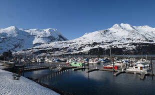 Un port en Alaska.