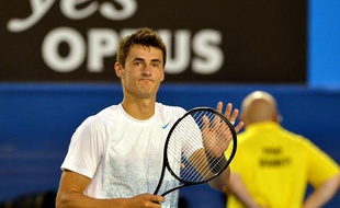 L'Australien Bernard Tomic à l'Open d'Australie le 15 janvier 2013.