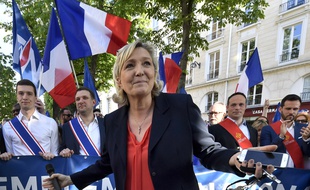 Marine Le Pen à Paris le 20 avril 2018