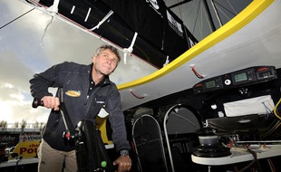 Le Suisse Bernard Stamm, l'un des concurrents du Vendée Globe 2012.