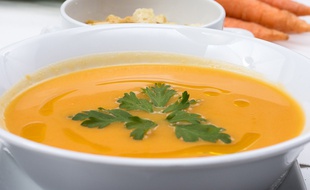 Liebig a rappelé des lots de soupe au potiron. (Illustration)