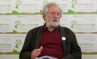 René Louail, tête de liste écologiste aux régionales en Bretagne.