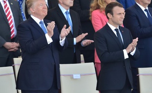 Donald Trump et Emmanuel Macron le 14 juillet
