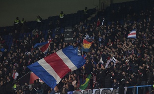 Les supporters du PSG lors du match contre Angers le 30 novembre 2016.