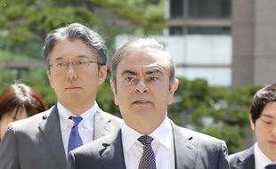 L'ancien patron de Renault et Nissan, Carlos Ghosn pendant son procès le 23 mai 2019.