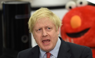 Boris Johnson, le 13 décembre 2019 à l'université d'Uxbridge à Londres.
