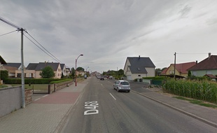 La rue du Général Leclerc, à Plobsheim.