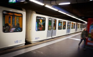 Une station de métro à Marseille