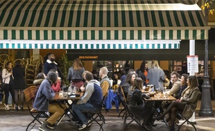 Une terrasse à Nice, le 23 octobre 2020 (Illustration)