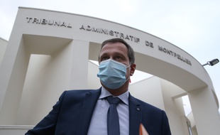 Louis Aliot, devant le tribunal administratif de Montpellier (Archives)