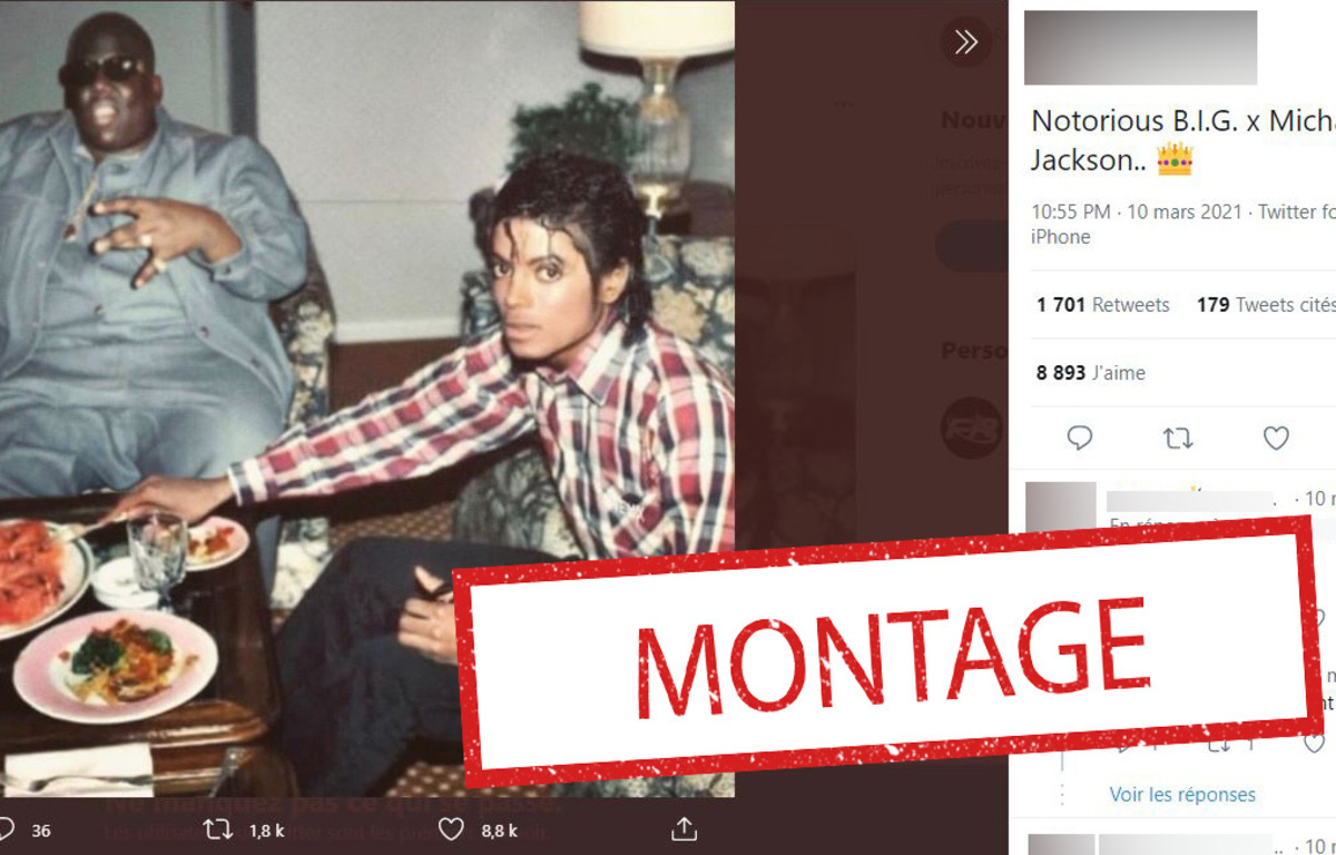Kurt Cobain Et Notorious Big Michael Jackson et Notorious B.I.G. posés autour d'un repas ? C'est le  travail d'un artiste
