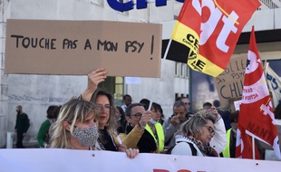 Manifestation des psychologues à Nantes, le 28 septembre 2021