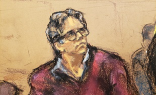 Le gourou de la secte Nxivm, Keith Raniere, à son procès, à New York, le 19 juin 2019