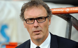 Laurent Blanc, l'entraîneur du PSG, le 1er novembre 2014, à Lorient.
