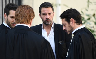 Jérome Kerviel (au centre), et son avocat Me Koubbi (à droite), le 23 septembre