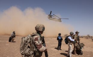 La force armée Barkhane, en février 2021.