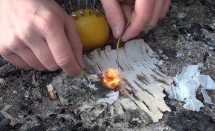 Faire du feu avec un citron