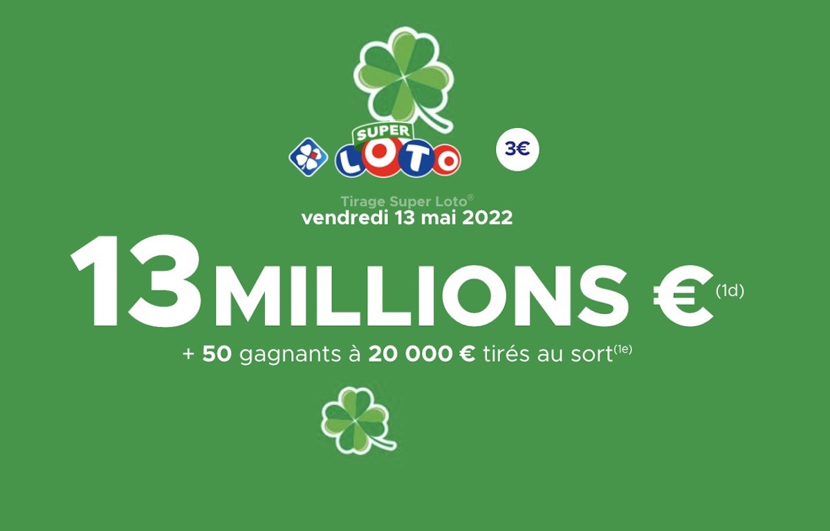 Resultat Super Loto Vendredi 13 Aout 2023 Super Loto vendredi 13 : dernière chance pour remporter une cagnotte de 13  millions € avant 20h