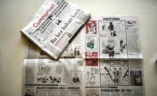 Les pages du journal turc Cumhuriyet, le 14 janvier 2015