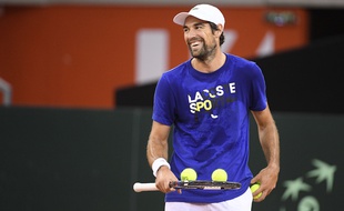 Jérémy Chardy, détendu comme jamais avant d'affronter la Grande-Bretagne en Coupe Davis.